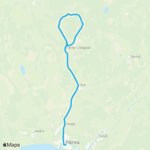 SEBE Aktsiaselts Pärnu - Rogenese - Pööravere - Uduvere - Pärnu map