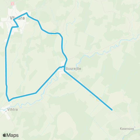 SEBE Aktsiaselts Kooli - Vändra - Kaansoo - Vihtra - Vändra map