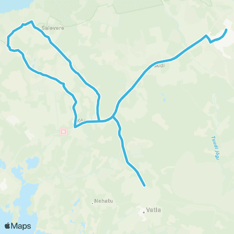 GoBus AS Lihula - Ridaseristi - Salevere - Kõmsi - Vatla - Lihula map
