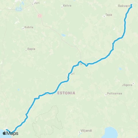 SEBE Aktsiaselts Pärnu - Paide - Koeru - Rakvere map