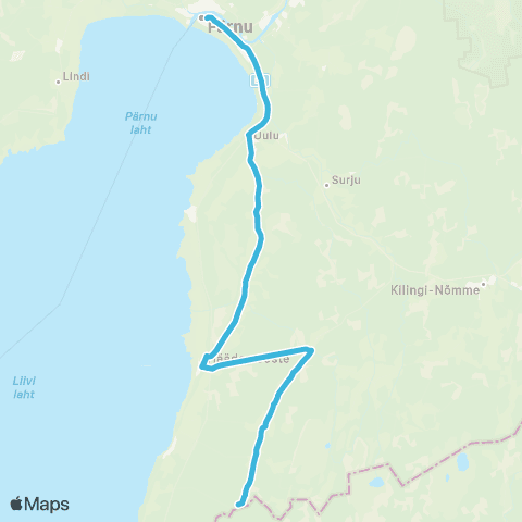 Aktsiaselts MK Autobuss Pärnu - Soometsa - Häädemeeste - Massiaru map
