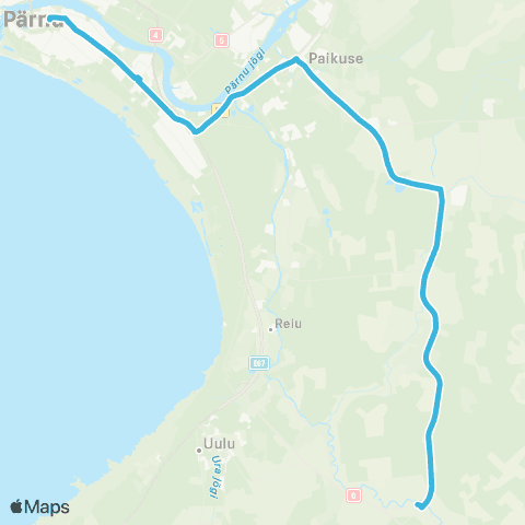 Aktsiaselts MK Autobuss Pärnu - Paikuse - Tammuru - Postikooli map