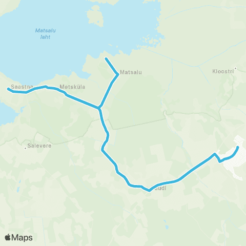 GoBus AS Lihula - Matsalu - Saastna - Lihula map