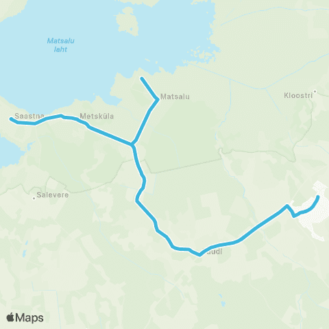GoBus AS Lihula - Matsalu - Saastna - Lihula map