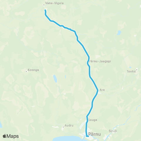 SEBE Aktsiaselts Pärnu - Vana-Vigala - Jaama map