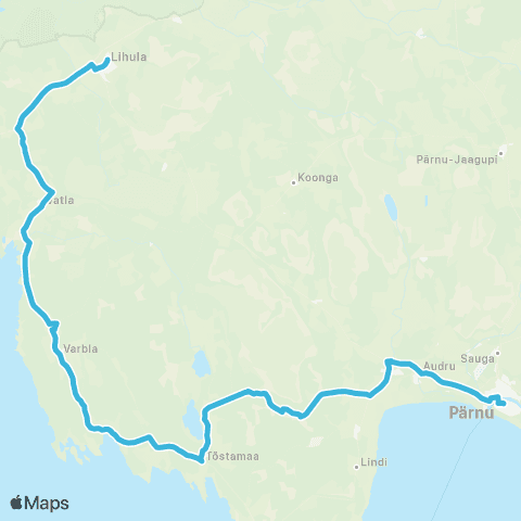 SEBE Aktsiaselts Pärnu - Audru Kool - Tõstamaa - Varbla - Lihula map