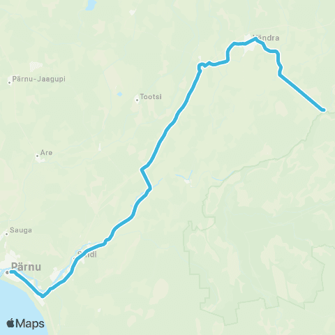 SEBE Aktsiaselts Vändra - Pärnu map