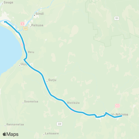 Aktsiaselts MK Autobuss Pärnu - K-Nõmme - Tõlla map