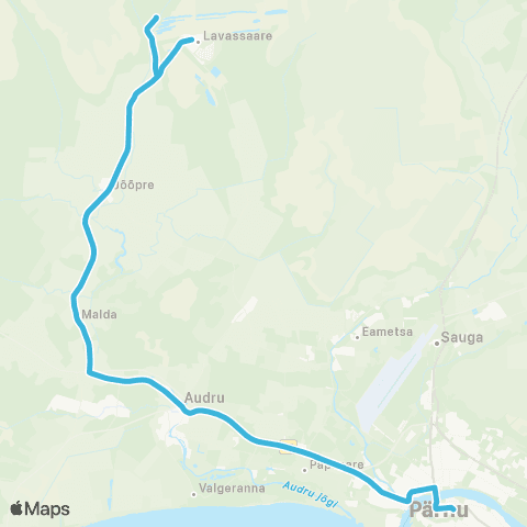SEBE Aktsiaselts Pärnu - Audru - Lavassaare map