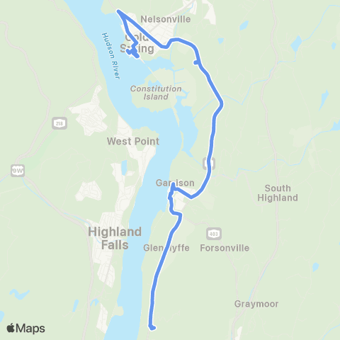 PART Cold Spring Trolley map