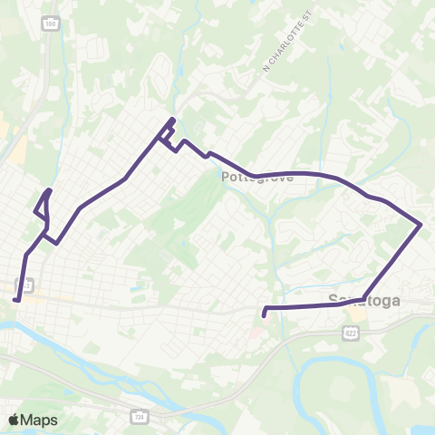 PART Purple Line map