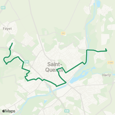 Pastel E. Jaulmes - Fayet Centre commercial map