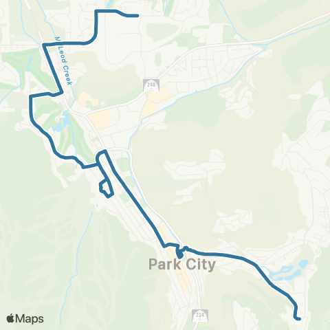 Park City Transit Blue map