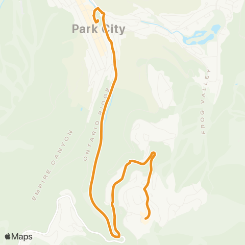 Park City Transit Orange map