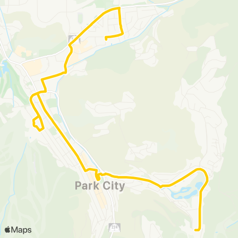 Park City Transit Yellow map
