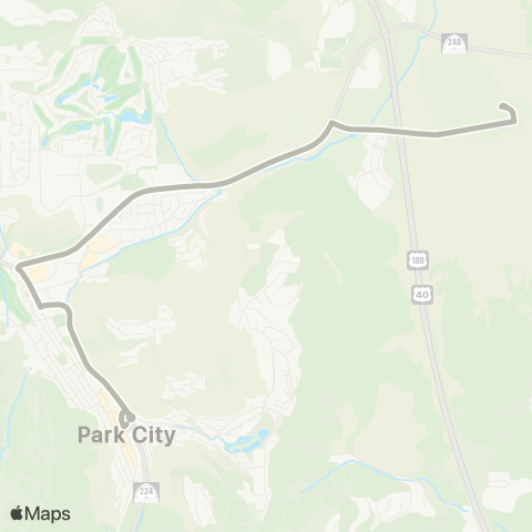 Park City Transit Old Town Express map