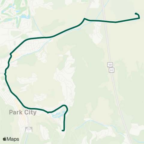 Park City Transit Deer Valley Express map