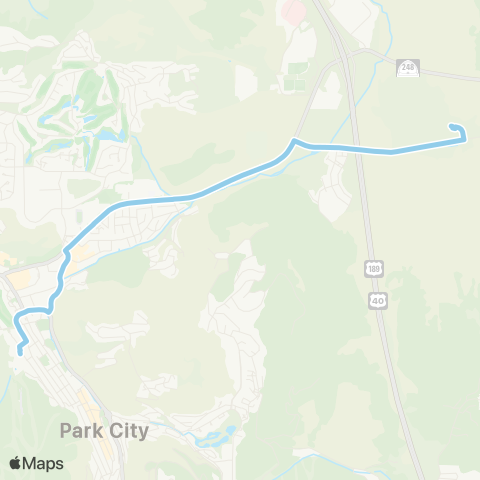 Park City Transit Park City Mountain Express map