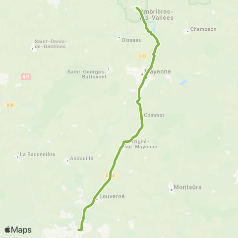 Aléop Mayenne Ambrières - Mayenne - Laval / A la demande map