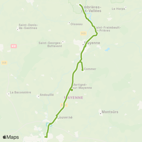 Aléop Mayenne Mayenne - Laval map