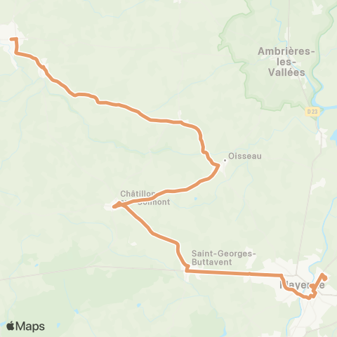 Aléop Mayenne Gorron - Mayenne / A la demande map