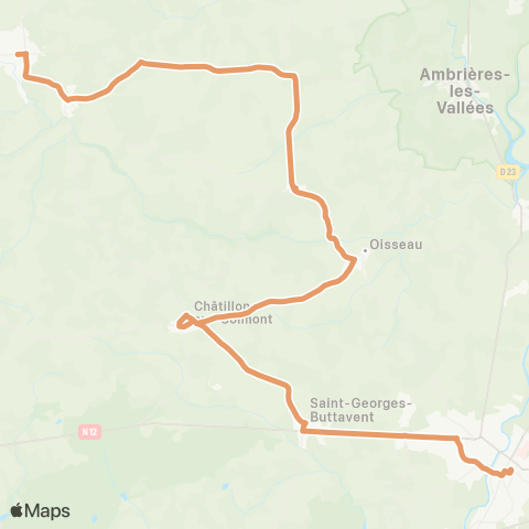 Aléop Mayenne Gorron - Mayenne map