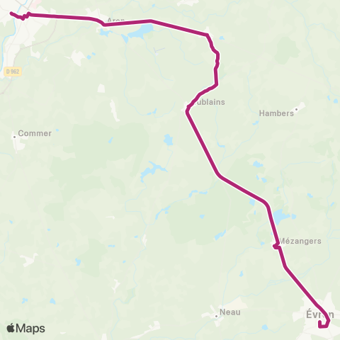 Aléop Mayenne Évron - Jublains - Mayenne map