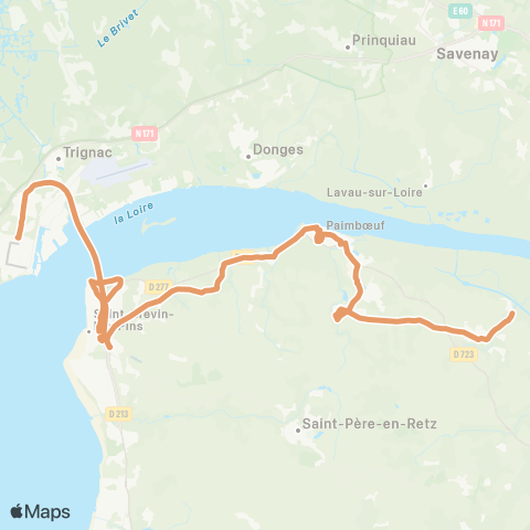 Aléop Loire-Atlantique Frossay - Saint Nazaire map