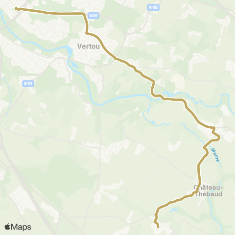 Aléop Loire-Atlantique Château Thébaud - Vertou map