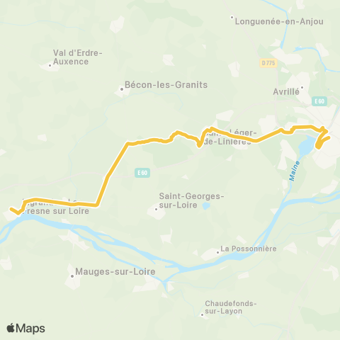 Aléop Maine-et-Loire Angers - St-Augustin-des-Bois - Ingrandes map