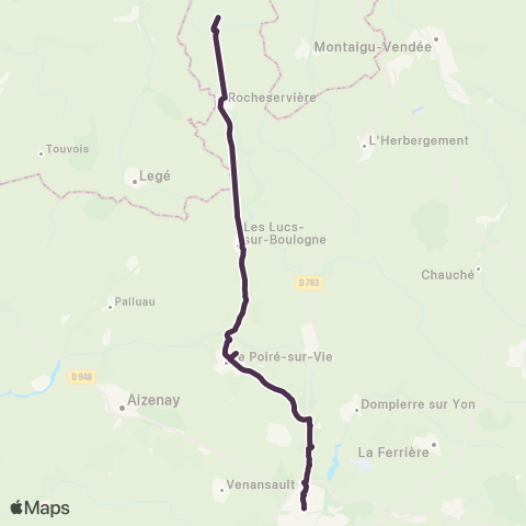 Aléop Vendée La Roche-s/-Yon / Les Lucs s/ Boulogne / St Philbert de Bouaine map