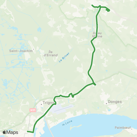 Aléop Loire-Atlantique Saint-Nazaire - esat Pontchâteau map