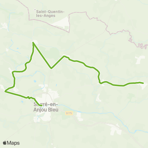 Aléop Maine-et-Loire Segré / Saint-Martin-du-Bois map