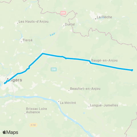 Aléop Maine-et-Loire Angers / Noyant map