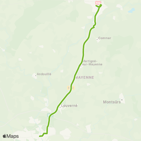 Aléop Mayenne Mayenne / Laval Express map