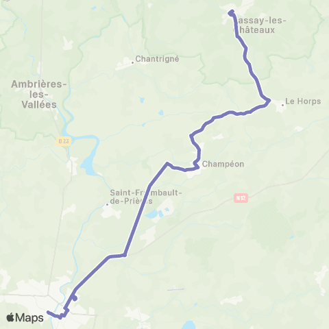 Aléop Mayenne Lassay-les-Châteaux / Mayenne  s/ réservation map