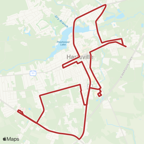 Pee Dee RTA Hartsville map