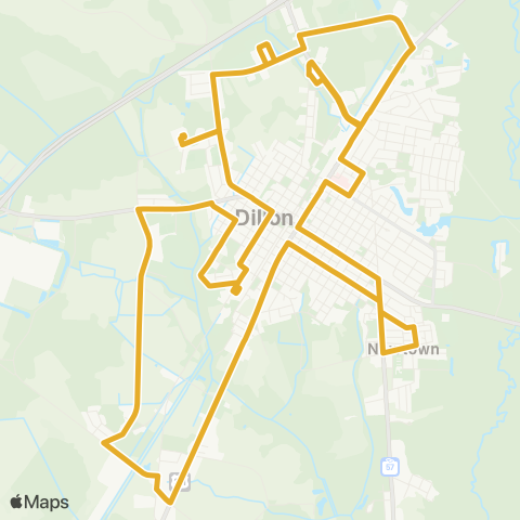 Pee Dee RTA Dillon Express map