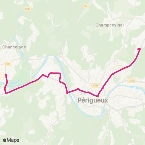 Péribus Ligne C map