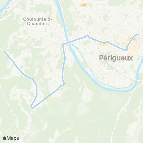 Péribus Ligne K4a map