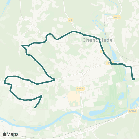 Péribus Ligne R6 map