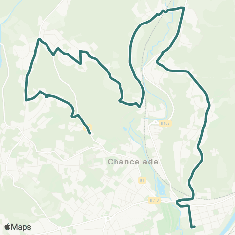 Péribus Ligne R7 map