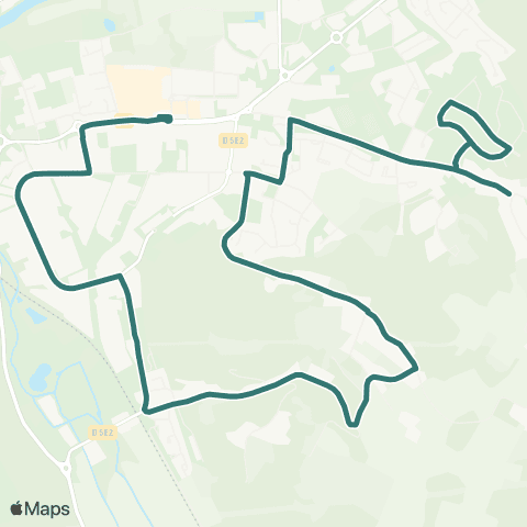 Péribus Ligne R8 map