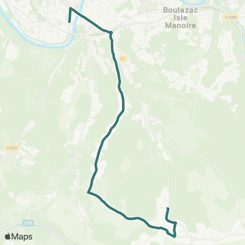 Péribus Ligne R11 map