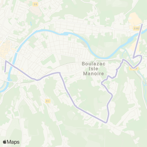 Péribus Ligne K3a map