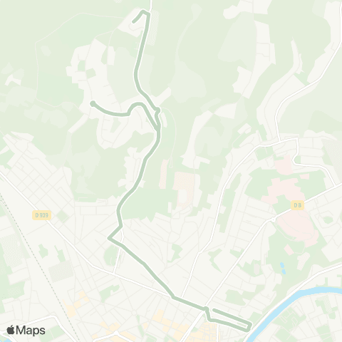 Péribus Ligne K1a map