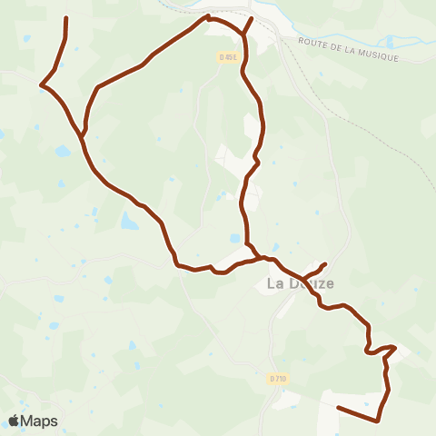 Péribus Ligne P01 map