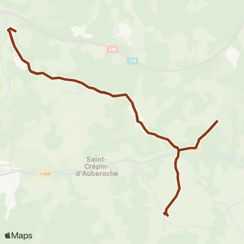 Péribus Ligne P07 map