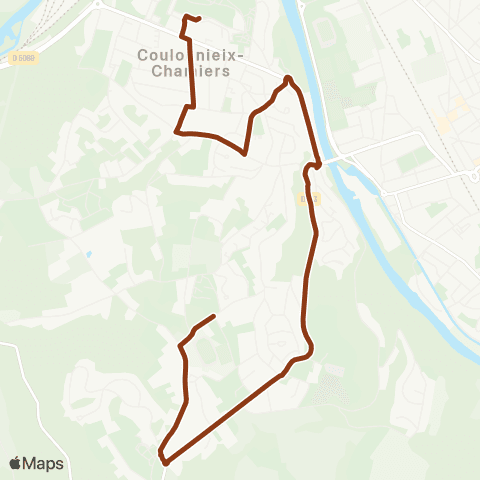 Péribus Ligne P09 map