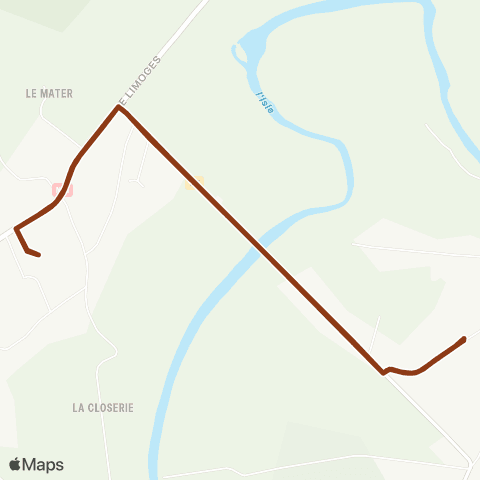 Péribus Ligne P13 map